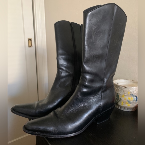Matisse Black Cowboy Boots Women size 8.5 Used - Picture 2 of 10